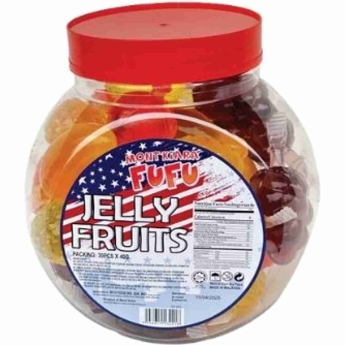 Jelly Fruits Jar 40 g (1x30)