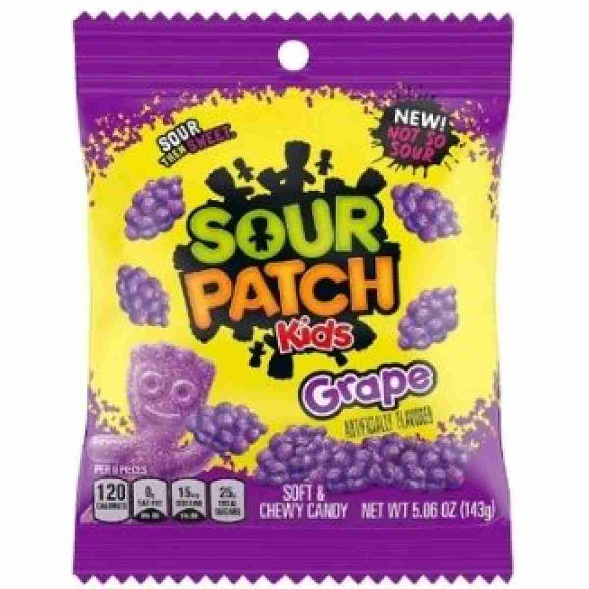 Sour Patch Grape Peg Bag 101 g (1x12)