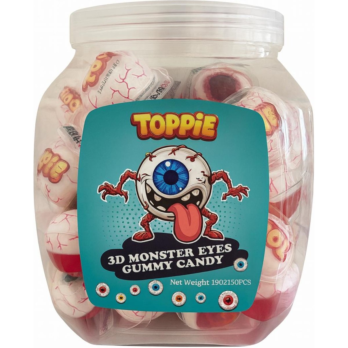 Soft Gummy 3D Monster Eyes 18 gr (1x50) - Afbeelding 2