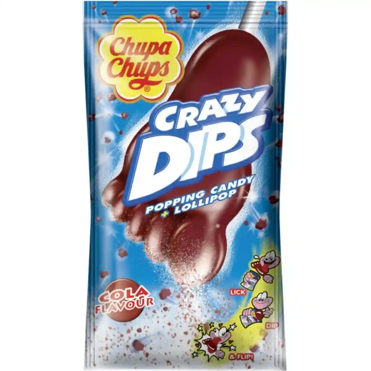 Chupa Chups Popping Candy & Lollipop Cola 14g (1x24 )