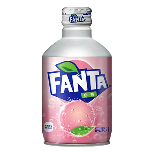 Fanta White Peach Aluminum Bottle 300ML (1x24) (Made in Japan) Fanta White Peach Aluminum Bottle 300ML (1x24) (Made in Japan) - Afbeelding 1