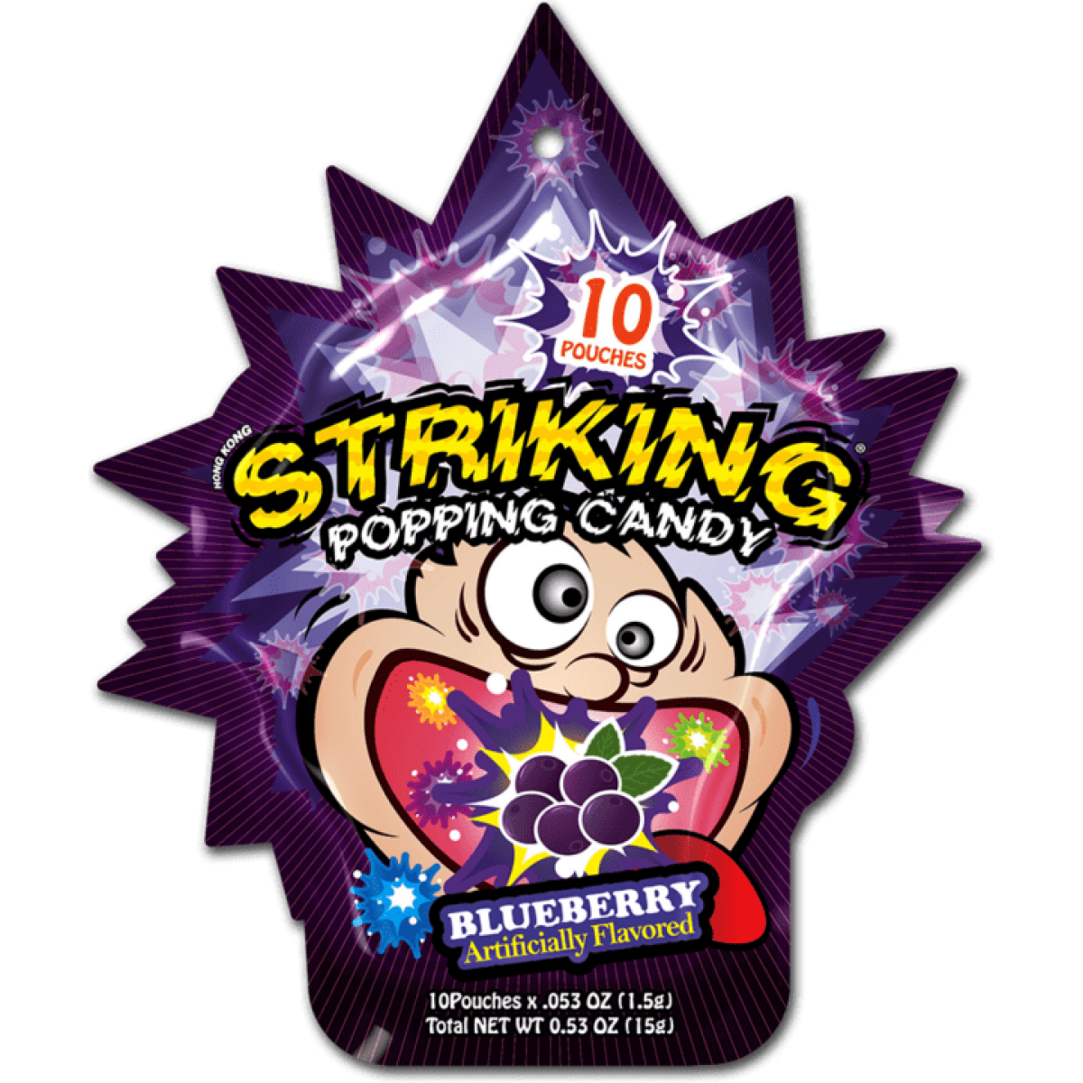 Striking Popping Candy Blueberry 15g (1x12)