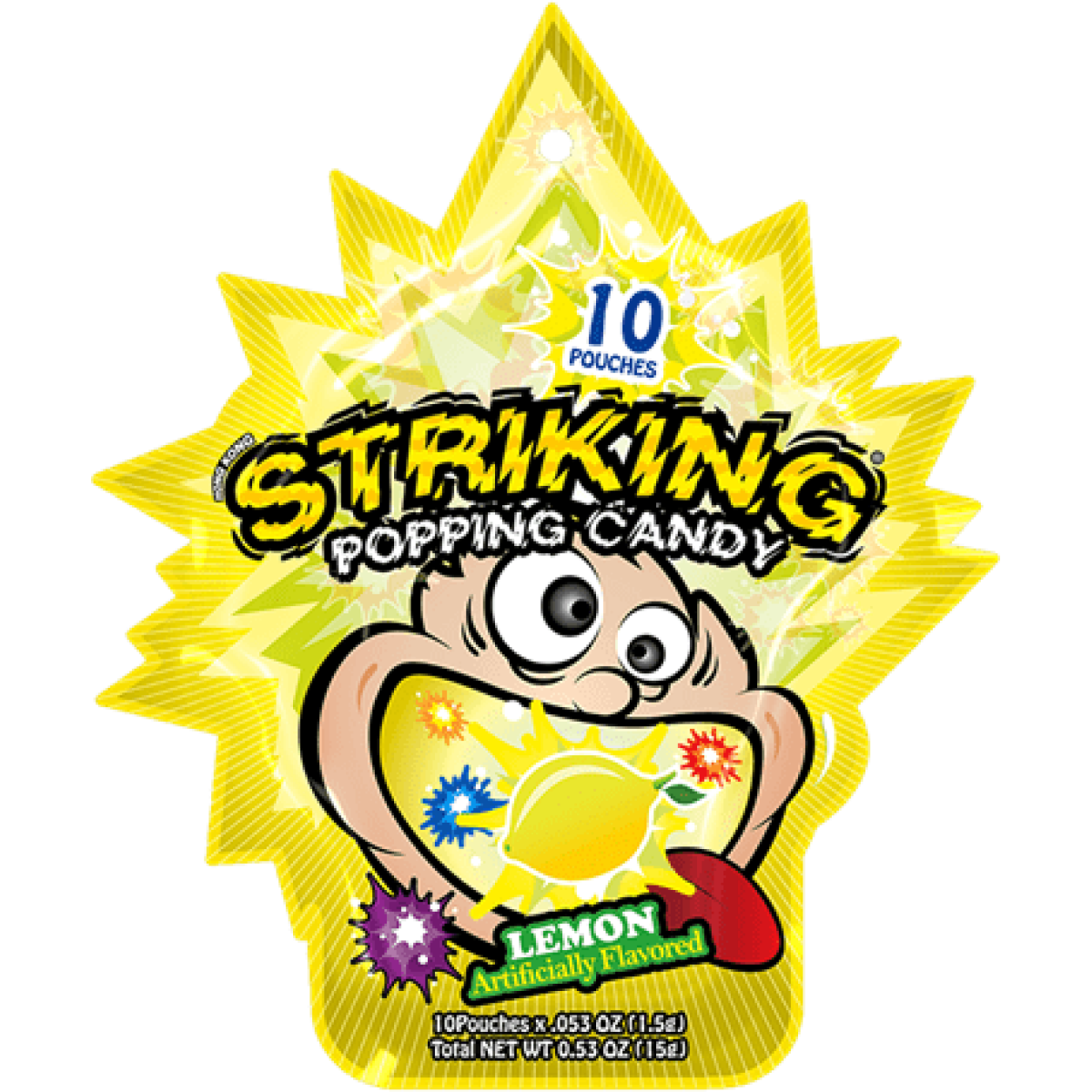 Striking Popping Candy Lemon 15g (1x12)