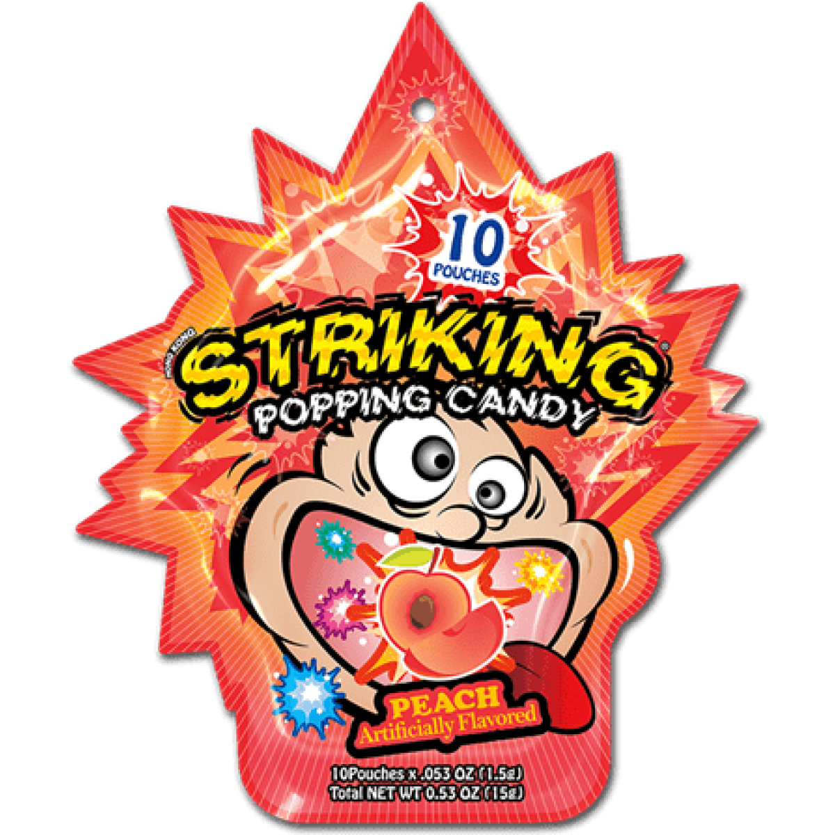 Striking Popping Candy Peach 15g (1x12)