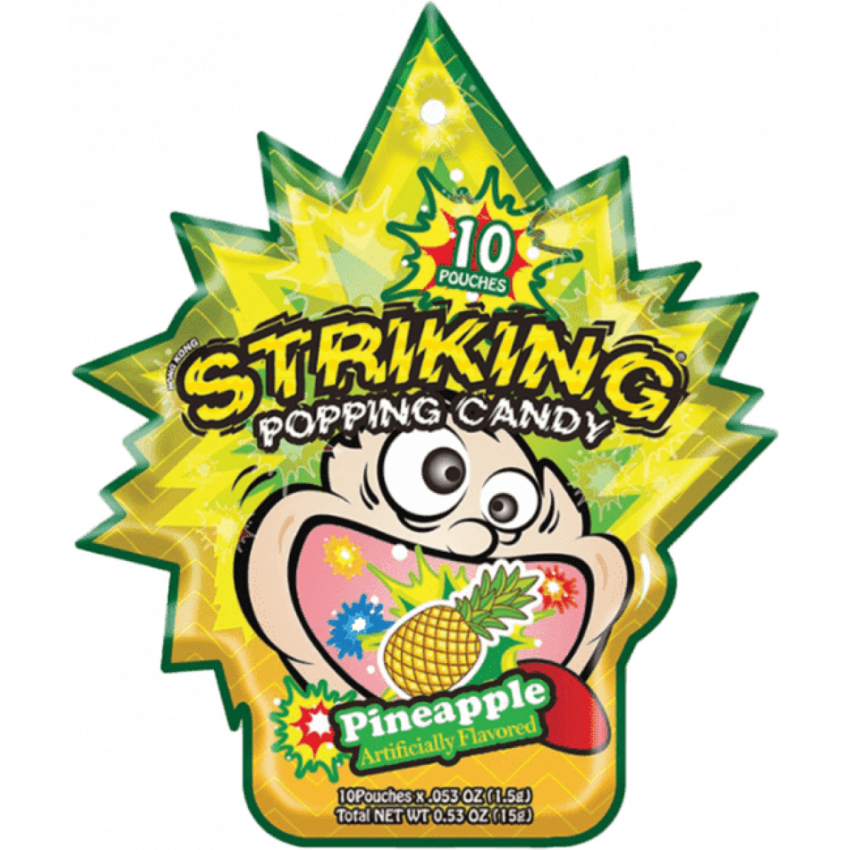 Striking Popping Candy Pineapple 15g (1x12)