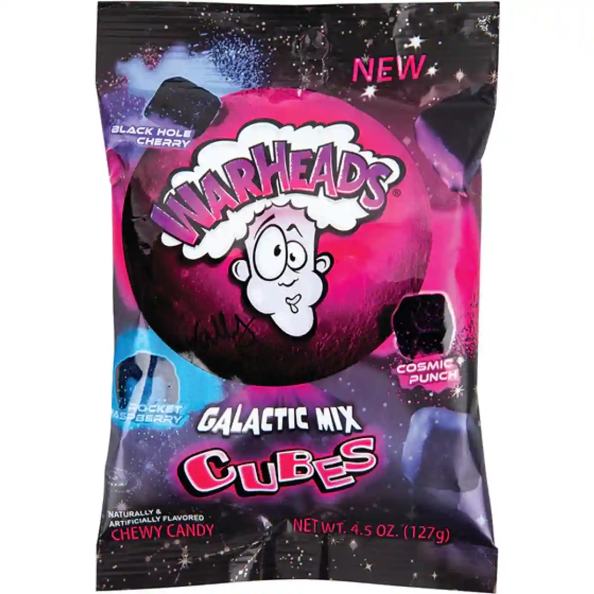 Warheads Galactic Cubes Peg Bag 127g (1x12)