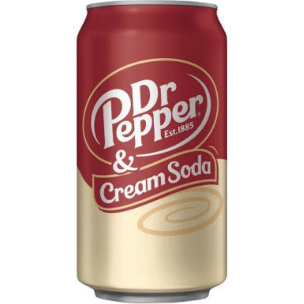 Dr Pepper Cream Soda 355ml (1x12)