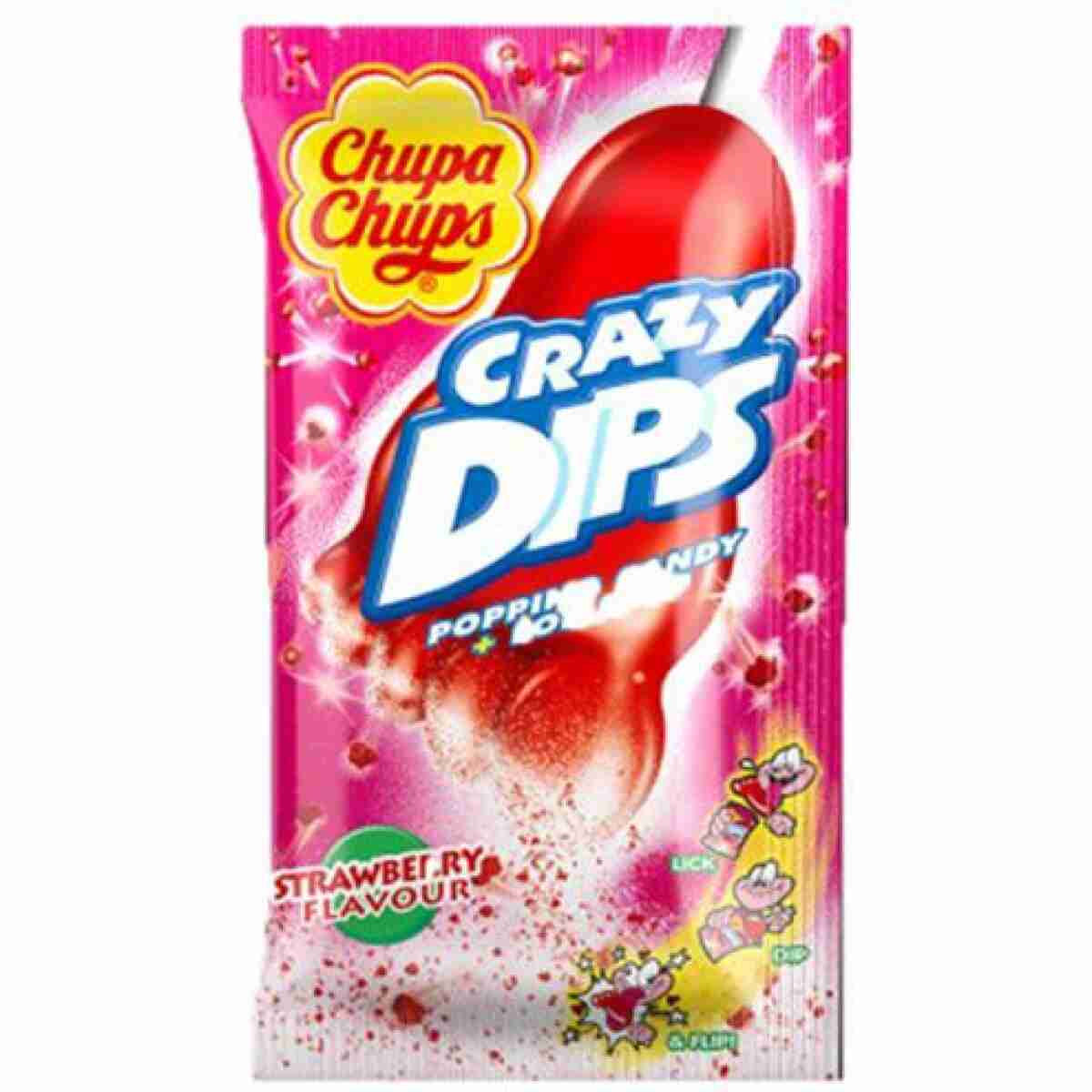 Chupa Crazy Dips Strawberry 14 gr (1x24)