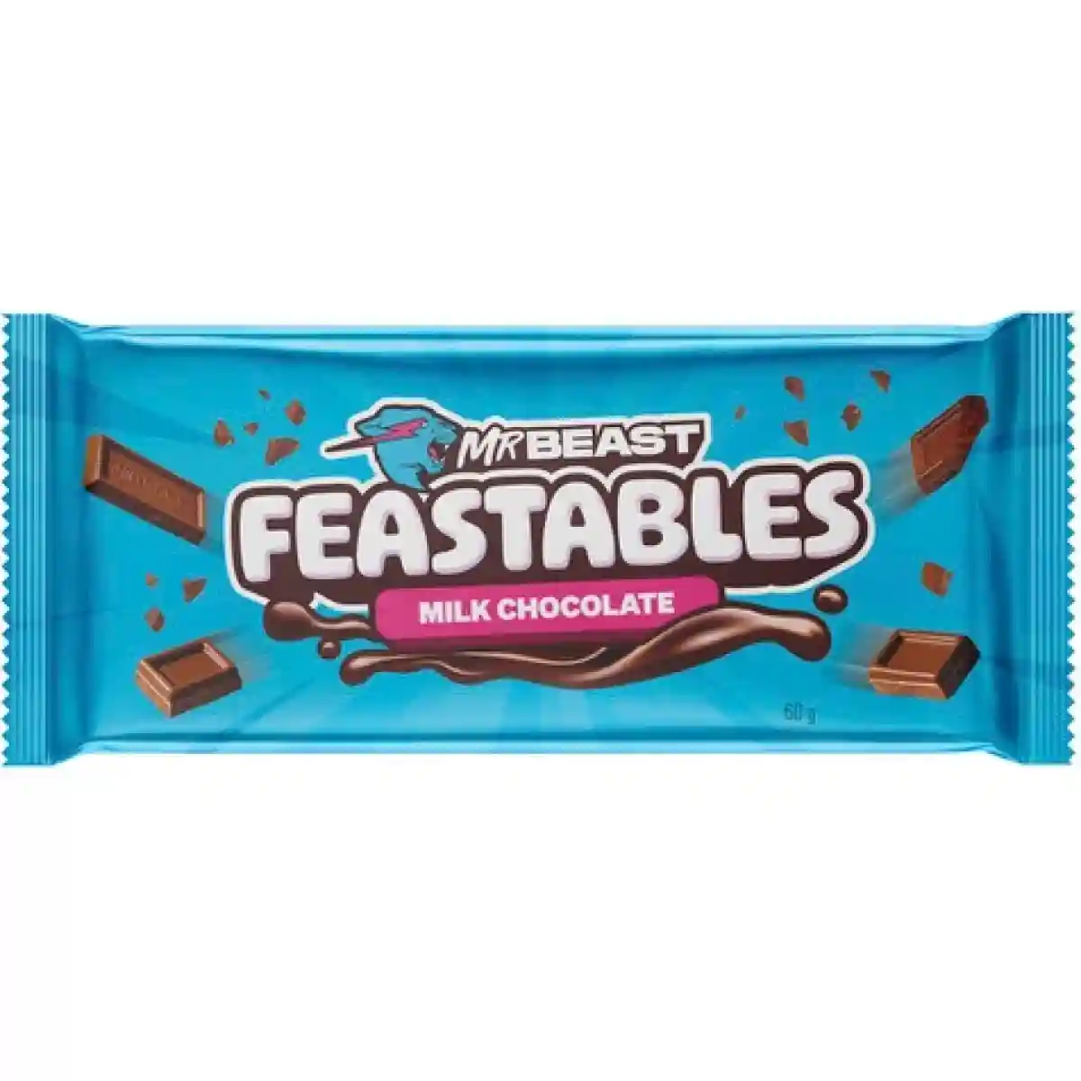 FEASTABLES MILK CHOCO 60g (1x10)
