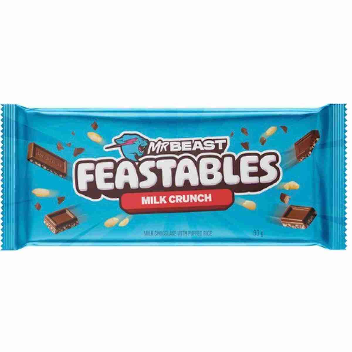 FEASTABLES MILK CRUNCH 60g (1x10)
