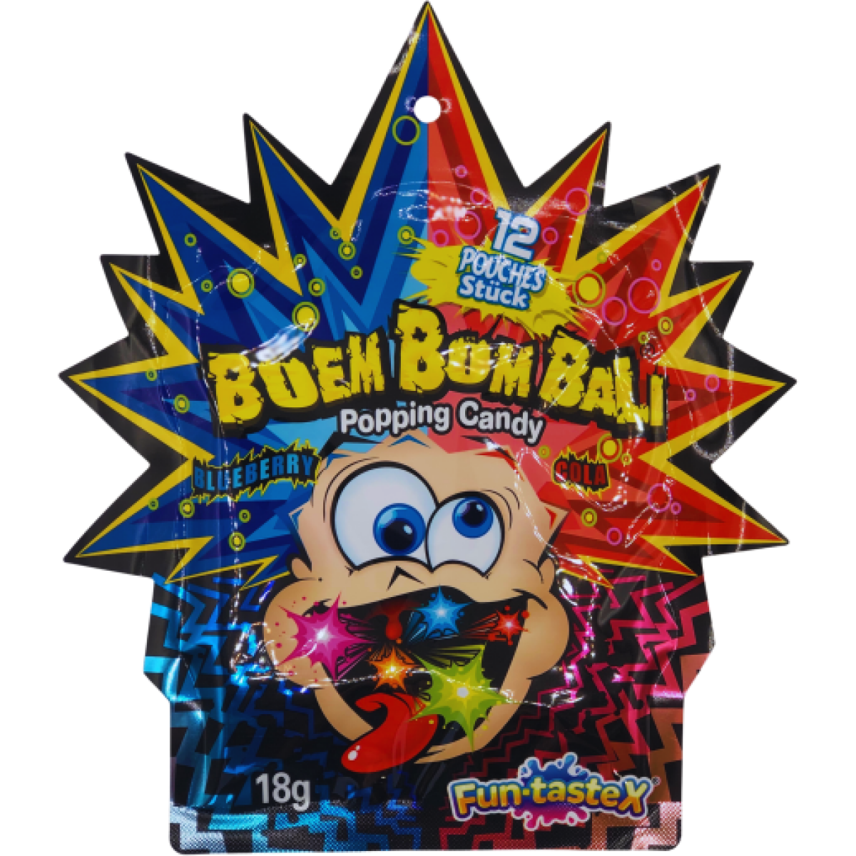BoemBomBali Popping Candy Cola & Blueberry 18 gr (1x12)