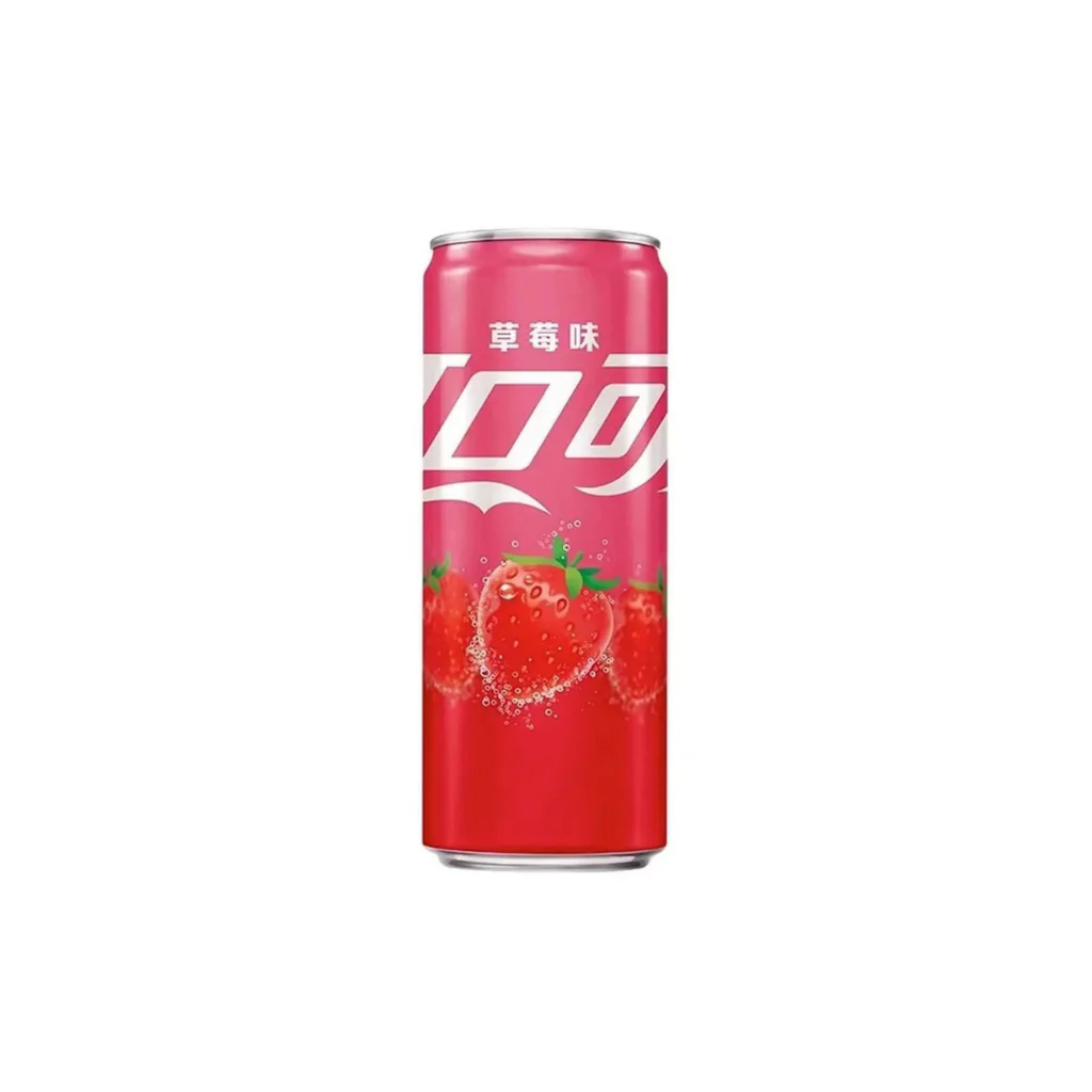 Coca Cola Strawberry 24x330ml Coca Cola Strawberry China 330 ml (1x24) - Afbeelding 1
