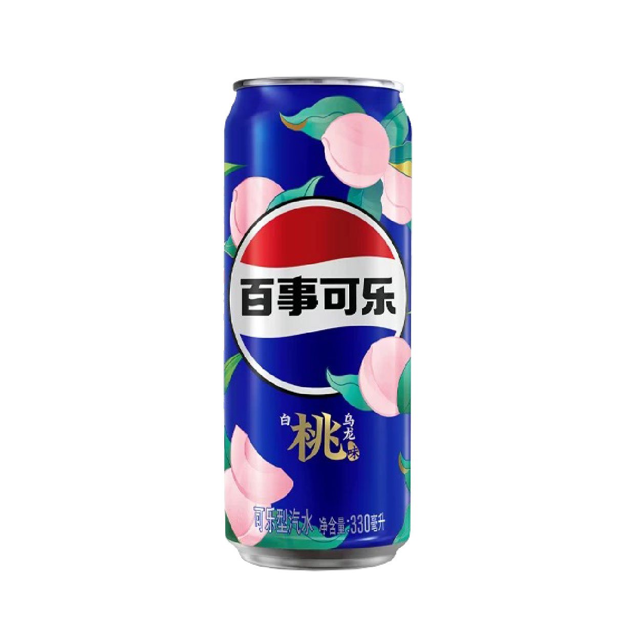 Pepsi-White-Peach-Oolong-Flavor-330ml Pepsi White Peach Oolong China 330ml (1x12) - Afbeelding 1