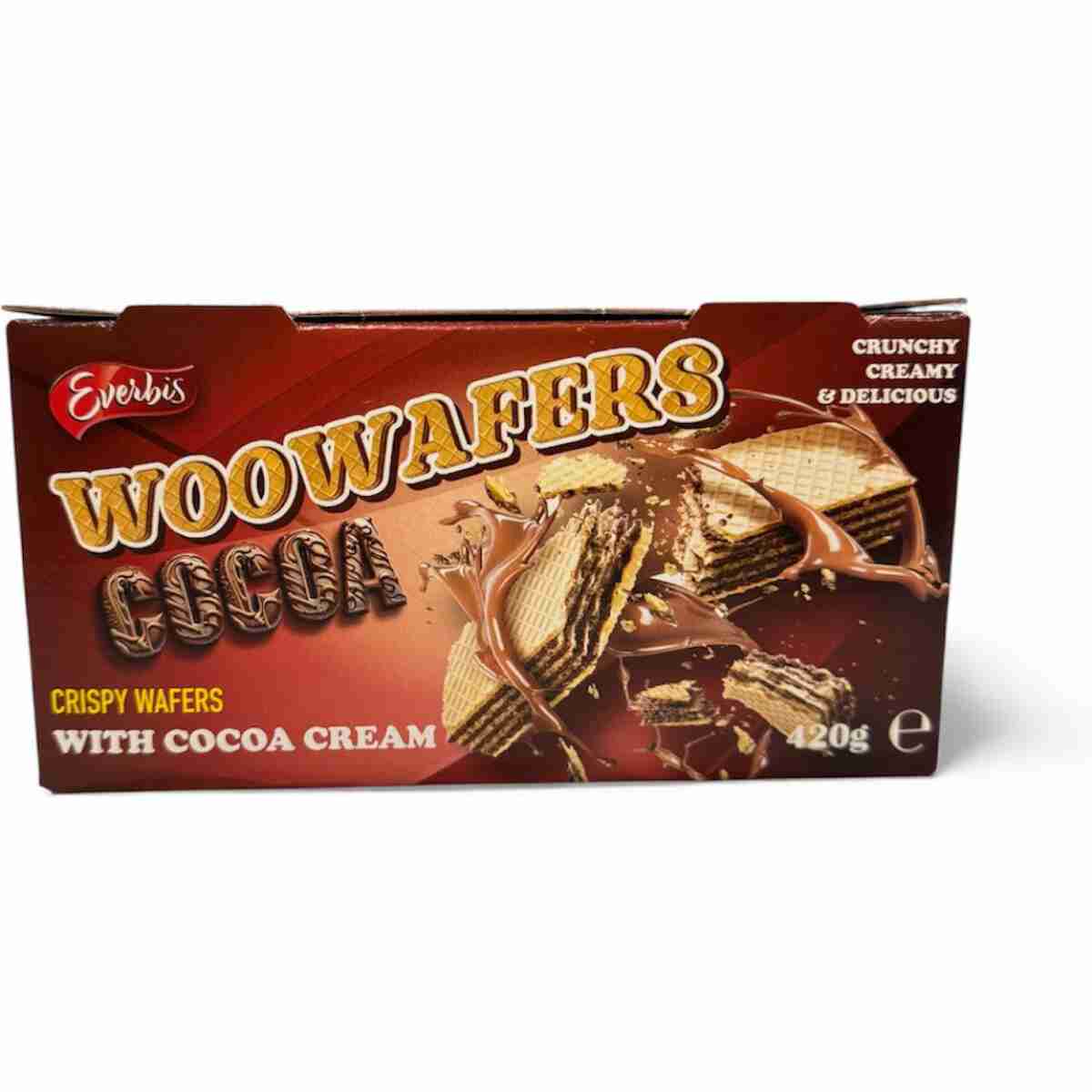 Everbis Woowafers Cocoa 420 gr (1x12)