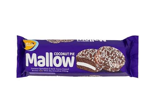 mallow-pie-coconut-184gr Mallow Coconut Pie Cake with Marshmallow 184gr (1x12) - Afbeelding 1