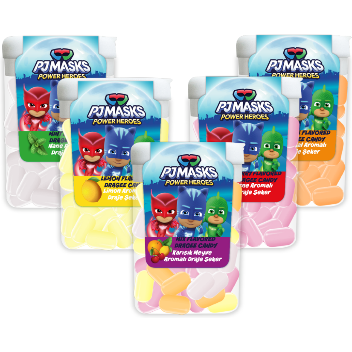 PJ MASKS Dragee Candy 10g (1x90)