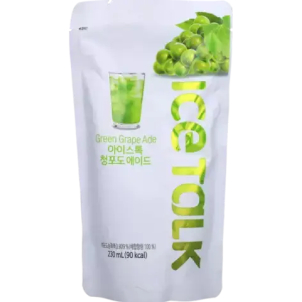 Ice Talk Green Grape Ade Korean 230 ml (1x10)