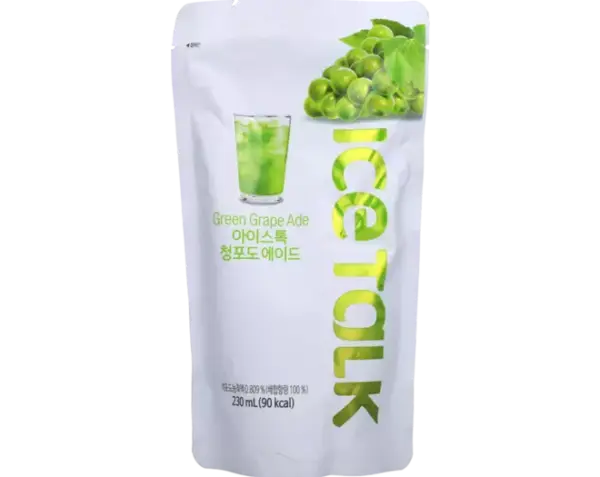 talk 1 Ice Talk Green Grape Ade Korean 230 ml (1x10) - Afbeelding 1