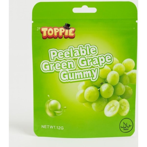 Pealable Green Grape Gummy 72g (1x10)