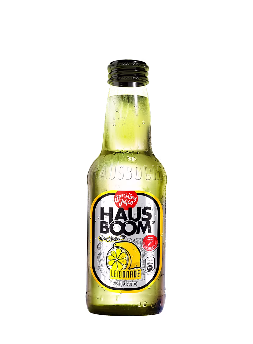 Hausboom Lemonade Bottle HausBoom Sparkling Drink Lemonade 275ml (1X24) - Afbeelding 1
