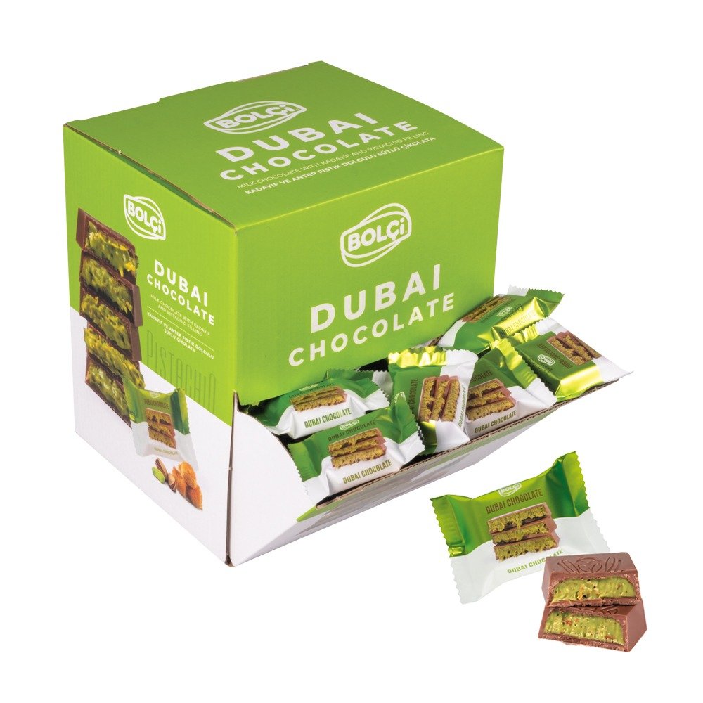 WhatsApp Image 2025-12-08 at 16.05.21 Bolci Dubai Chocolate 16gr (1x125) - Afbeelding 1