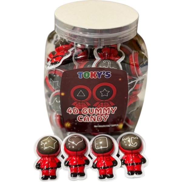 Soft Gummy Squid Game 10 gr (1x50)