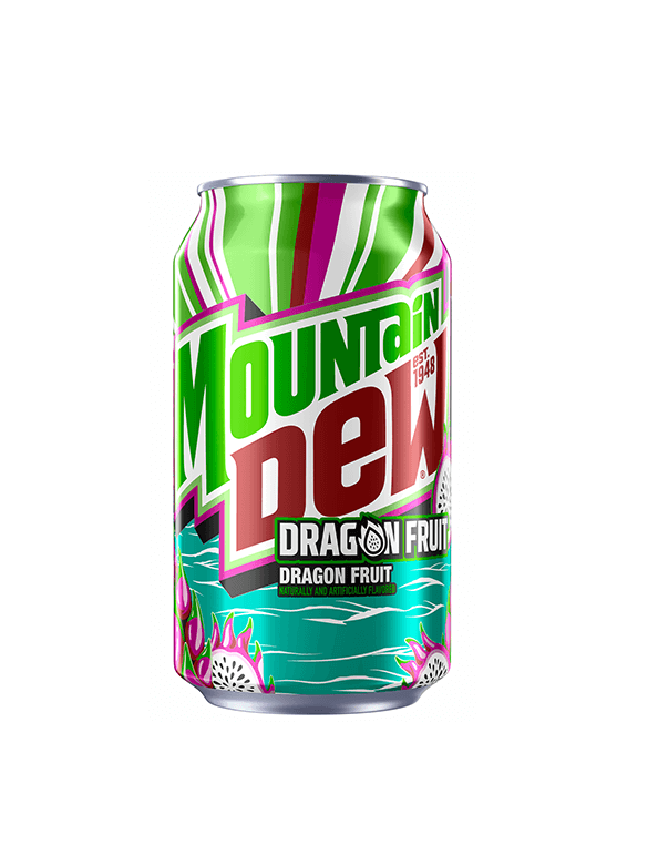 Mountain Dew Dragon Fruit 12x355ml Mountain Dew Dragon Fruit 355 ml NL (1x12) - Afbeelding 1