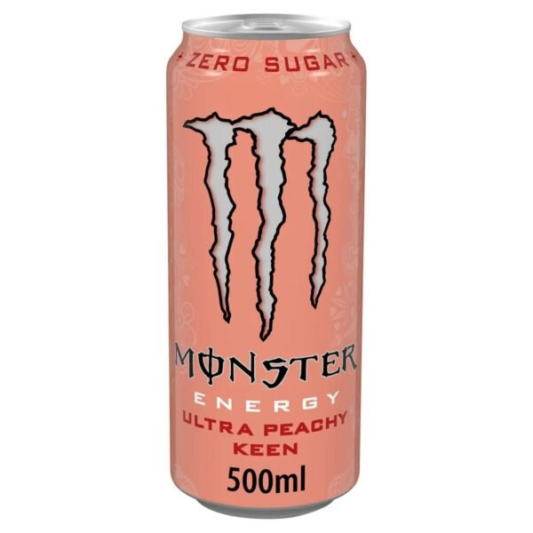 monster peach keen Monster Energy Ultra Peachy Keen 500 ml (1x24) - Afbeelding 1