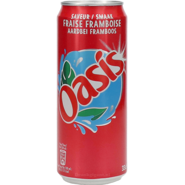 Oasis Aardbei Framboos 330 ml (1x24)