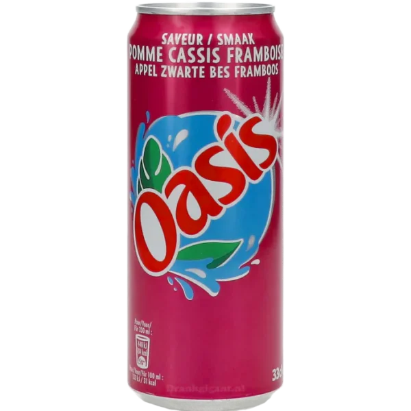 Oasis Appel Zwarte Bes Framboos 330 ml (1x24)