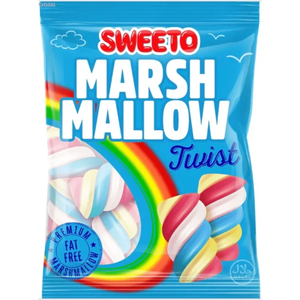 Sweeto Marshmallow Twist (Halal) 140 g (1x12)