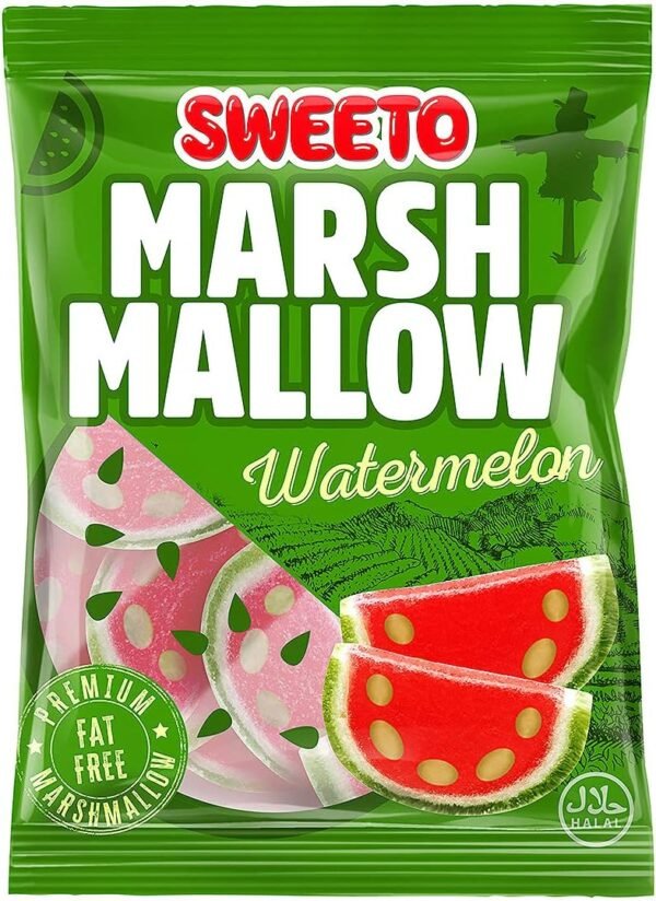 Sweeto Marshmallow Watermelon (Halal) 140 g (1x12)