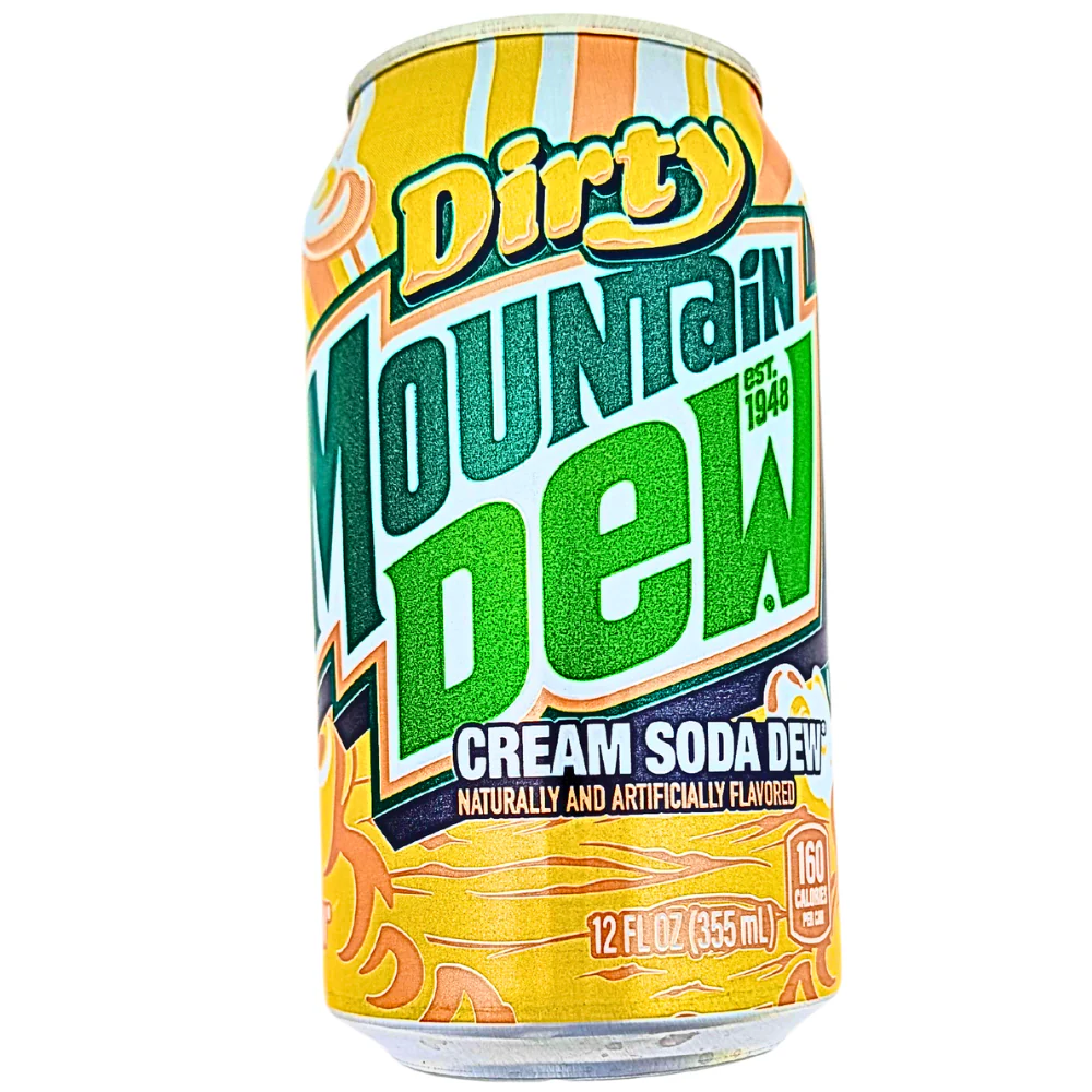 mountain-dew-dirty-cream-soda-dew-355ml-Candy-Funhouse Mountain Dew Dirty Cream Soda 355 ml NL (1x12) - Afbeelding 1