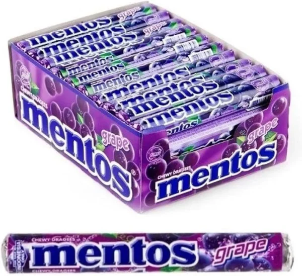 Mentos Grape 29,7 gr (1x14)